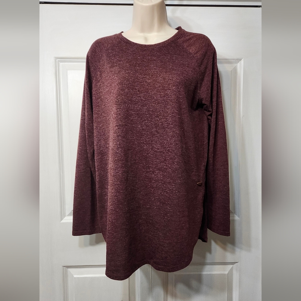 Roots Women's Burgundy Long Sleeve Tunic